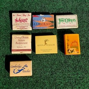 Matchbooks VTG 7-Lot US Senate Restaurant,  Kevin Taylor, Cambridge Beaches